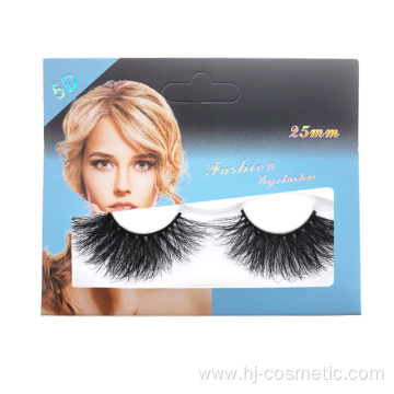 25mm Eyelashes Multi-layered Real 5D Mink Eyelashes fake eyelashes wholesale